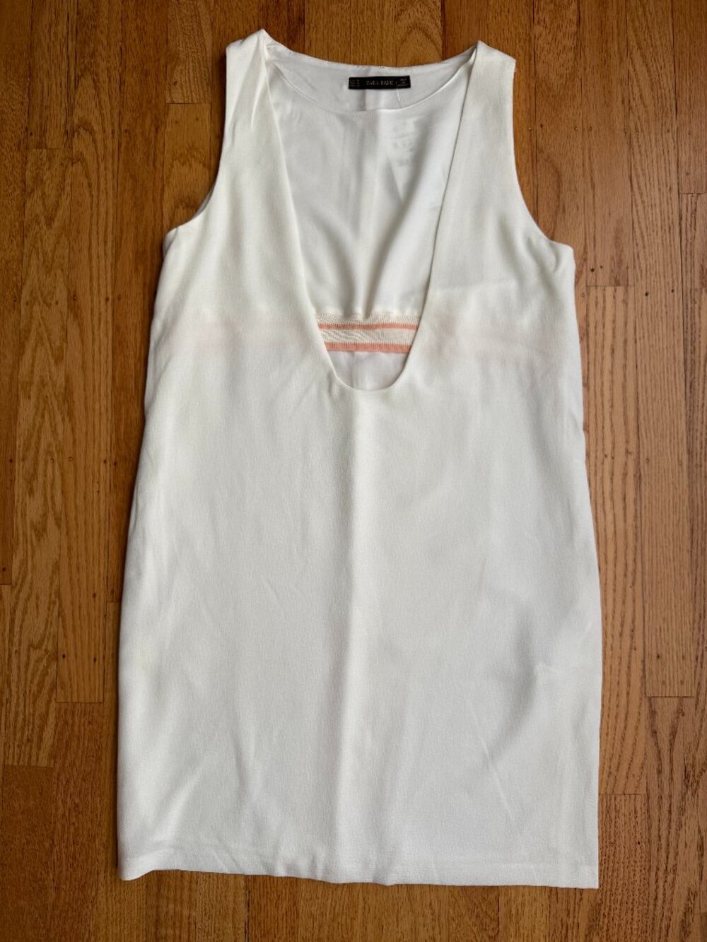 Zara Basic Chic Chite Sleeveless Deep V Mini Dress M
